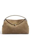 Totême T Lock Top Handle Bag In Brown
