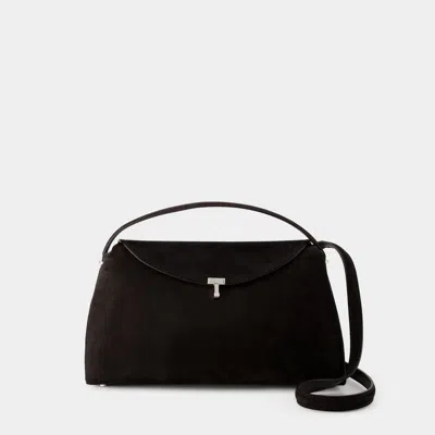 Totême Toteme T Lock Top Handle Crossbody In Black