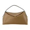 Totême Toteme T-lock Top Handle Purse In Brown