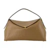 Totême Toteme T-lock Top Handle Purse In Brown