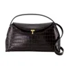 Totême Toteme T-lock Top Handle Purse In Brown