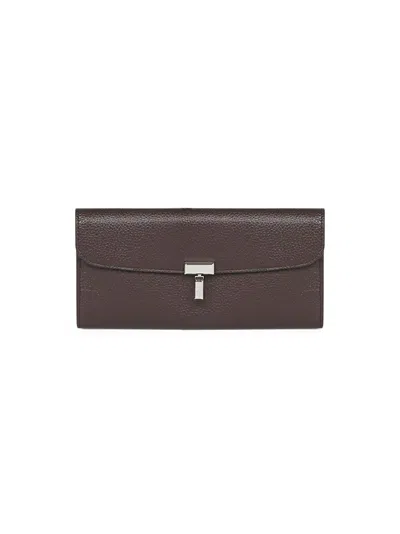Totême T-lock Wallet Toteme In Brown