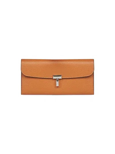 Totême T-lock Wallet Toteme In Brown