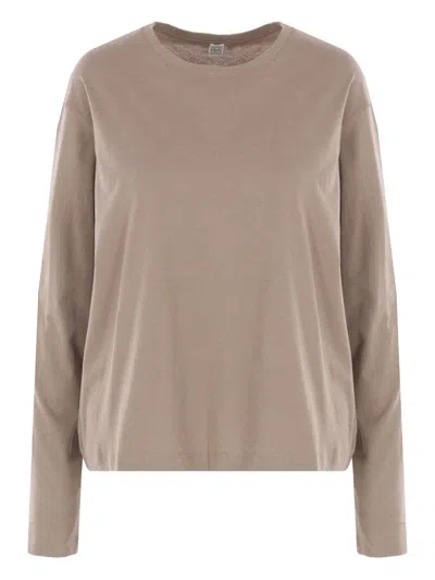 Totême Toteme T-shirts And Polos Beige In Brown