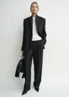 Totême Tailored Blazer Charcoal In Gray