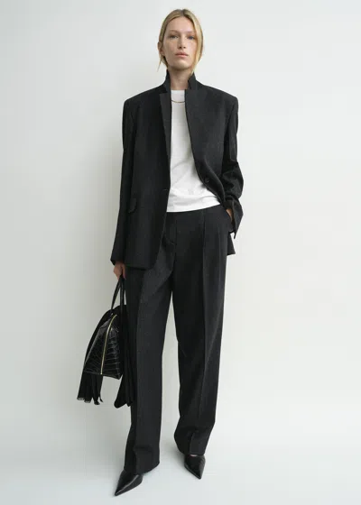 Totême Tailored Blazer Charcoal In Black