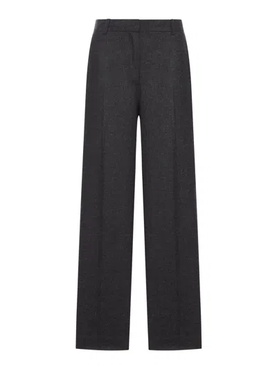Totême Tailored Flannel Trousers In Grey