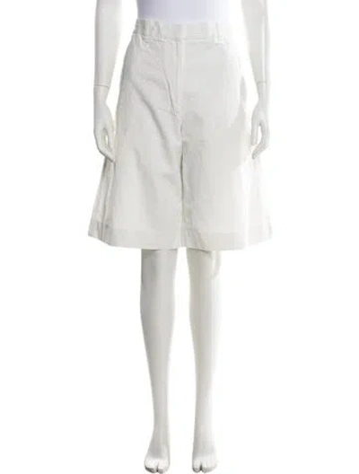 Pre-owned Totême Tailored Knee-length Shorts In White