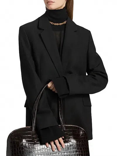 Totême Slouch Single-button Blazer In Black