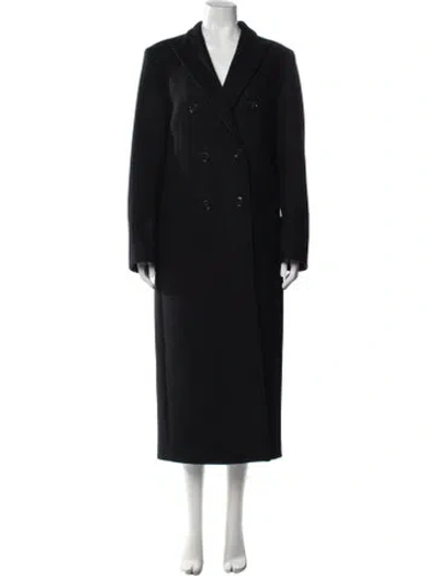 Pre-owned Totême Tailored Overcoat Wool Coat In Black