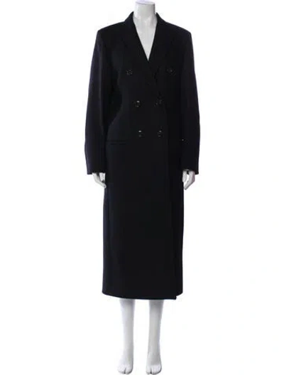 Pre-owned Totême Tailored Overcoat Wool Peacoat In Black