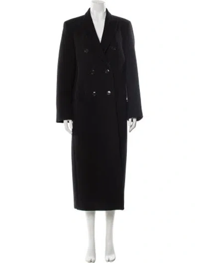 Pre-owned Totême Tailored Overcoat Wool Peacoat In Black