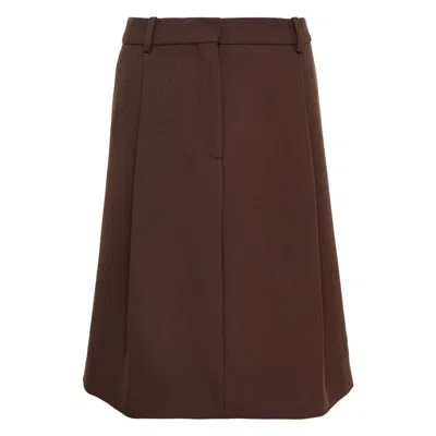 Totême Tailored Pleat Skirt In Purple