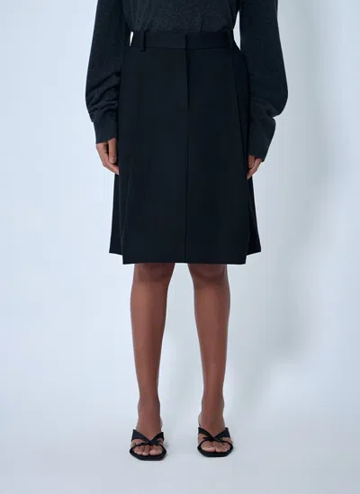 Totême Tailored Pleated Skirt In Black