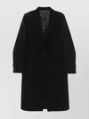 Totême Tailored Single-breasted Coat With Notched Lapels In Black