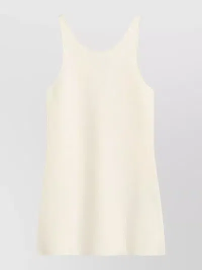 Totême Tailored Sleeveless Tank Top And Shorts In White