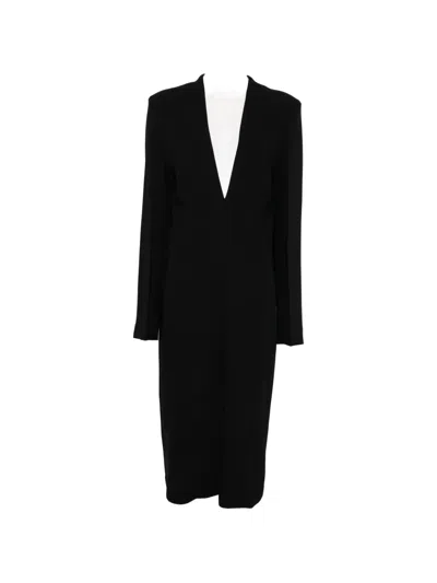 Totême Tailored Slouch Midi Dress In Black