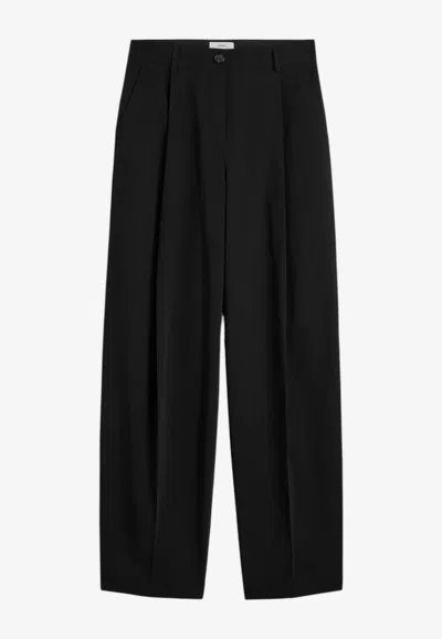 Totême Tailored Straight-leg Pants In Black