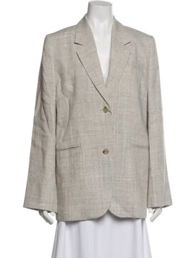Pre-owned Totême Tailored Suit Jacket Blazer In Grey/neutrals