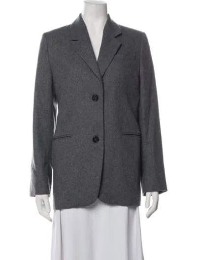 Pre-owned Totême Tailored Suit Jacket Wool Blazer In Grey