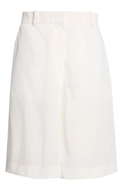Totême Toteme Tailored Wide Leg Shorts In Neutral