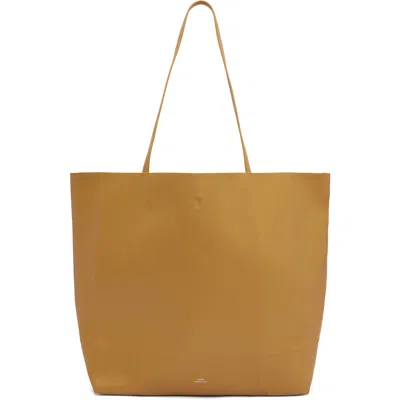 Totême Tan Roam Leather Tote In Brown
