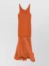 Totême Toteme Cocoon Sleeveless Dress In Brown