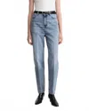 Totême Tapered Leg Denim Jean In Worn Blue In Blue