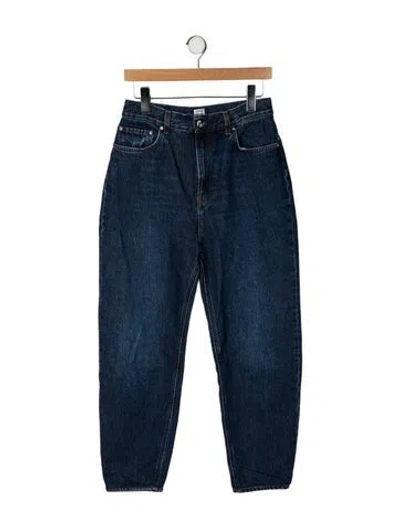 Pre-owned Totême Tapered Straight Leg Jeans In Blue