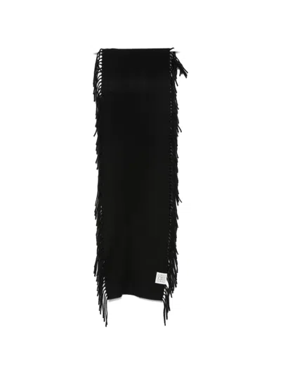 Totême Tassel-trim Scarf In Black