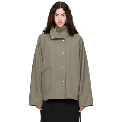 Totême Taupe Summer Parachute Jacket In Brown