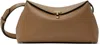 Totême Taupe T-lock Leather Clutch