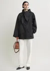 Totême Technical Scarf Jacket Black In Multi