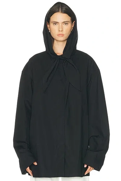 Totême Technical Scarf Jacket In Black