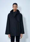 Totême Technical Scarf Jacket In Black