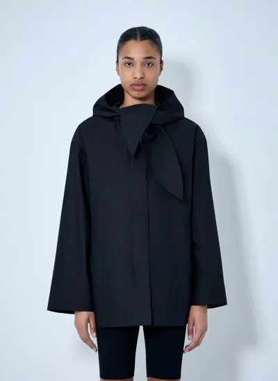 Totême Technical Scarf Jacket In Black
