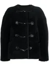Totême Toteme Teddy Shearling Jacket In Black