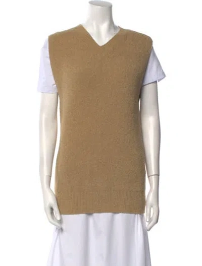 Pre-owned Totême Terry Knit V-neck Sweater In Neutral