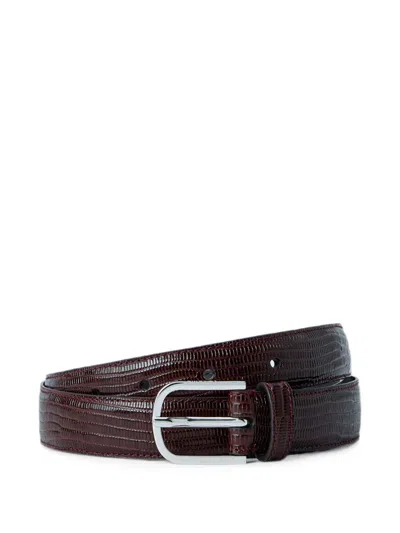 Totême Logo Debossed Buckled Belt In Brown
