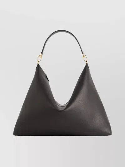 TOTÊME TEXTURED LEATHER TRIANGULAR TOTE BAG