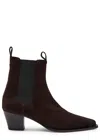 Totême Toteme The City 45 Suede Chelsea Boots In Brown