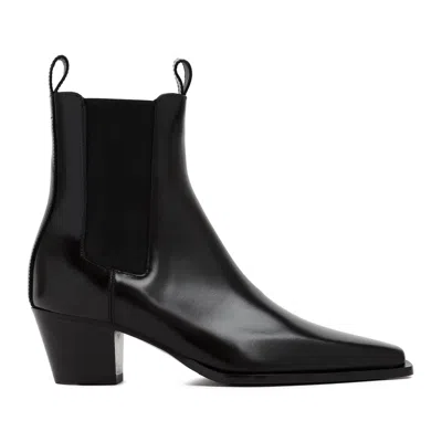Totême Toteme The City Ankle Boots In Black