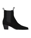 Totême 50mm The City Suede Ankle Boots