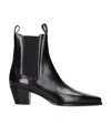 Totême Toteme Woman Ankle Boots Black Size 11 Leather