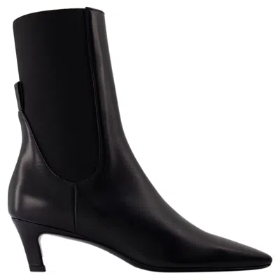 Totême The Mid Heel Boots - Toteme - Leather - Black