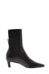 Totême Toteme Mid Heel Leather Boots In Black