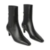 Totême Toteme Mid Heel Leather Boots In Black