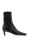 Totême Toteme Mid Heel Leather Boots In Black