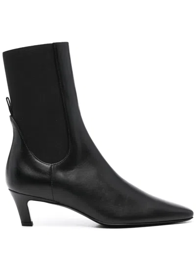 TOTÊME THE MID HEEL LEATHER BOOTS
