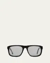 Totême The Navigator Acetate Square Sunglasses In Gray